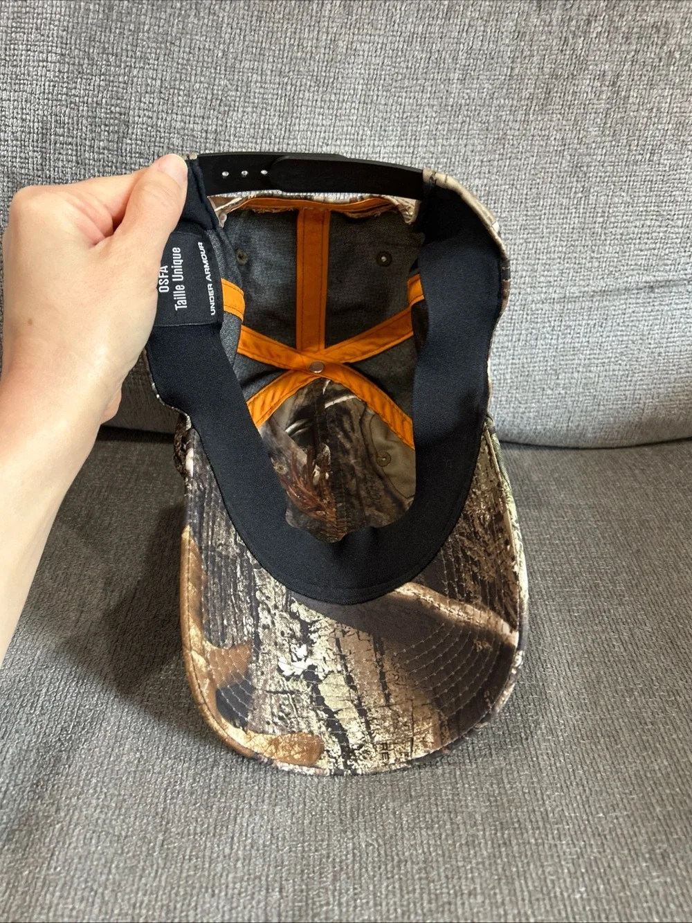 Under Armour Real Tree Baseball Cap Hat Camouflage Mens Adjustable SnapBack